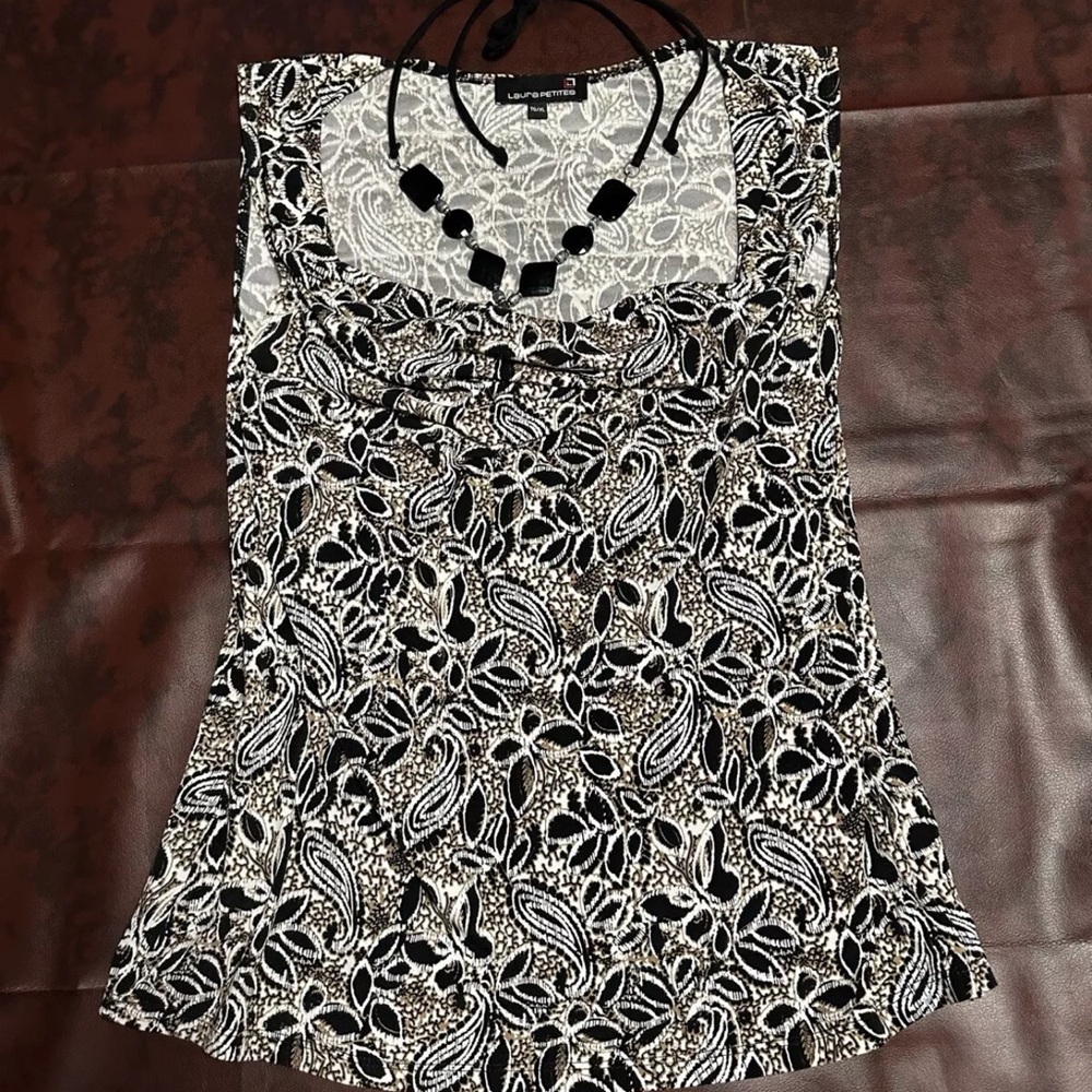 Vintage Laura Petites Dressy Women's Top XL
